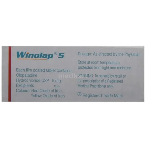 winolap 5mg tablet 10's